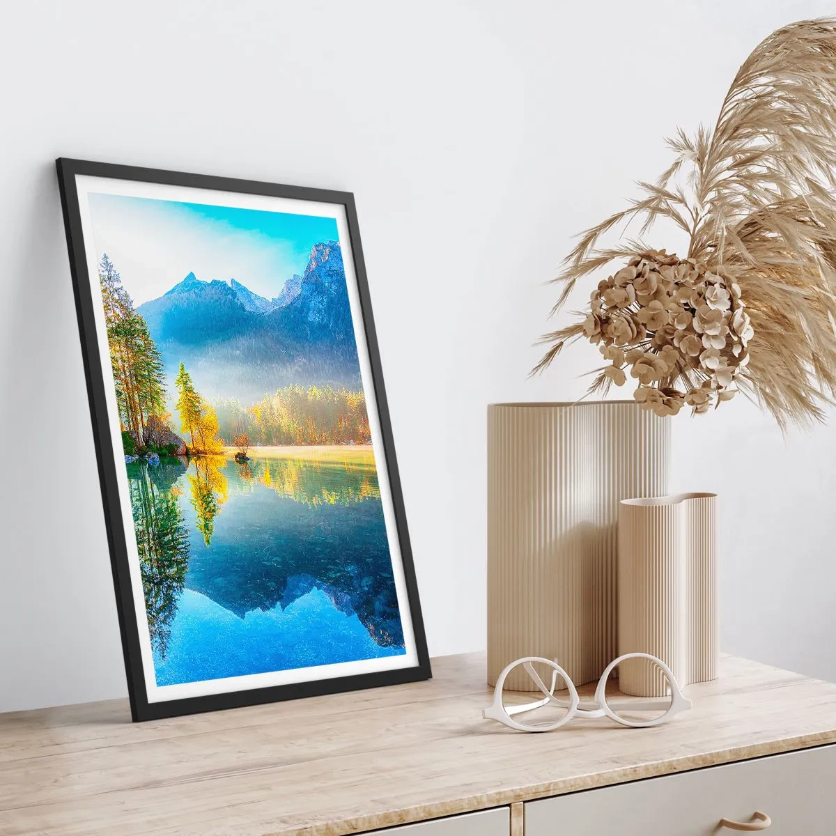 Pôster com moldura preta - Majestade e doçura - 61x91 cm