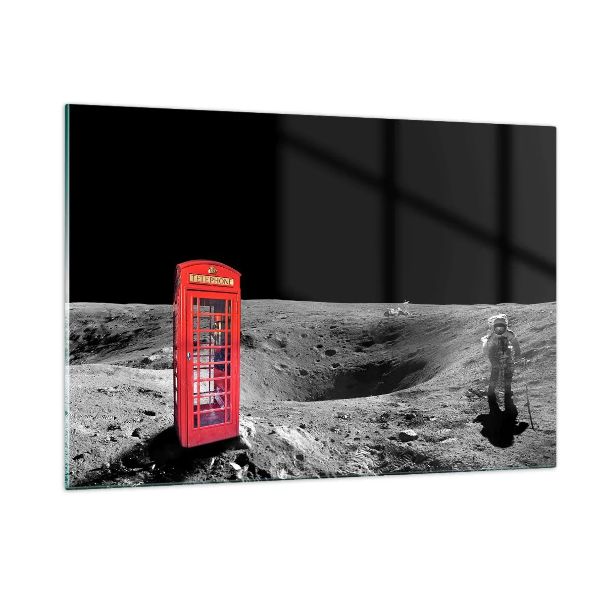 Quadro em vidro - Piada espacial - 120x80 cm