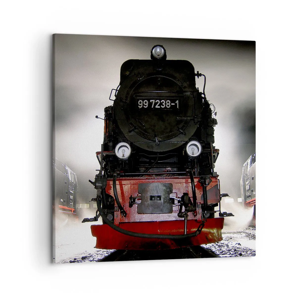 Quadro em tela - Fica de pé e ofega, arfa e assopra - 50x50 cm