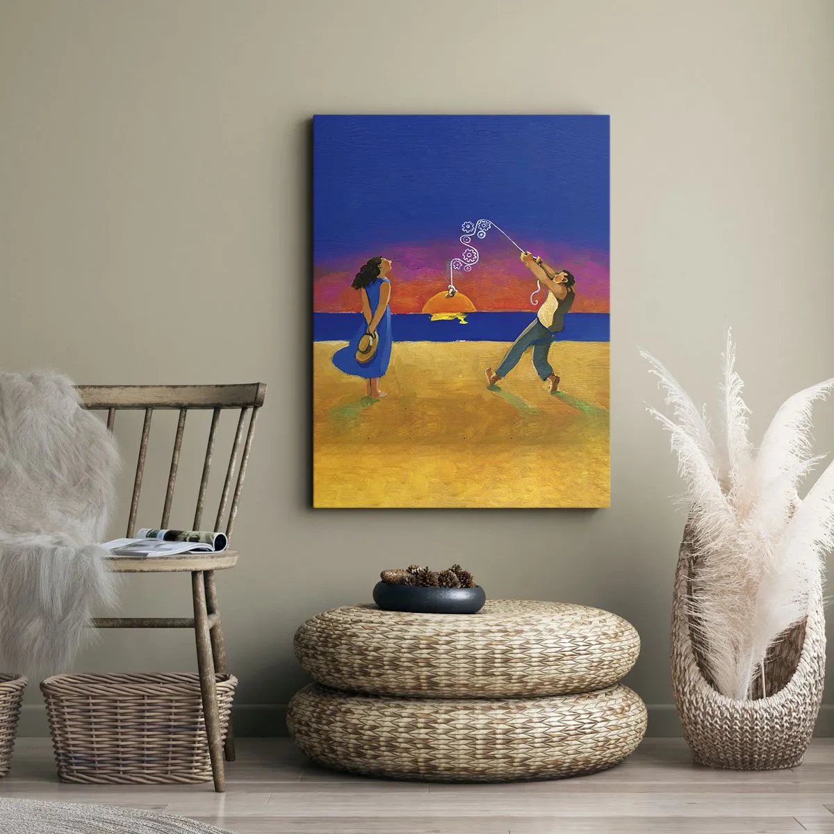 Quadro em tela - Mais do que uma estrela do céu - 50x70 cm