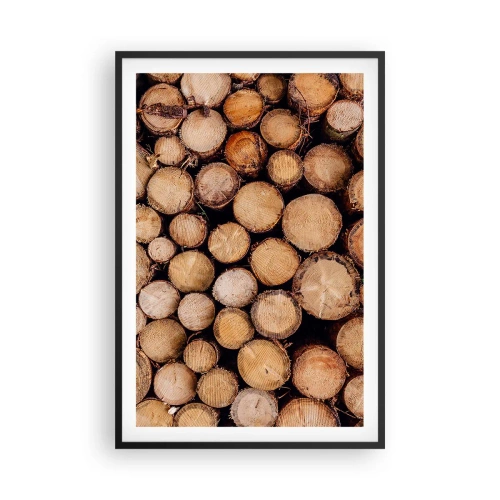 Pôster com moldura preta - Um novo começo - 61x91 cm