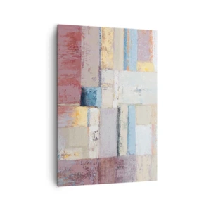 Quadro em tela - A paz da geometria - 70x100 cm