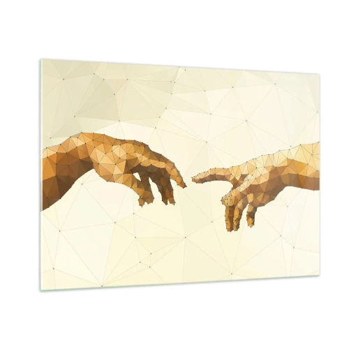 Quadro em vidro - Geometria divina - 100x70 cm