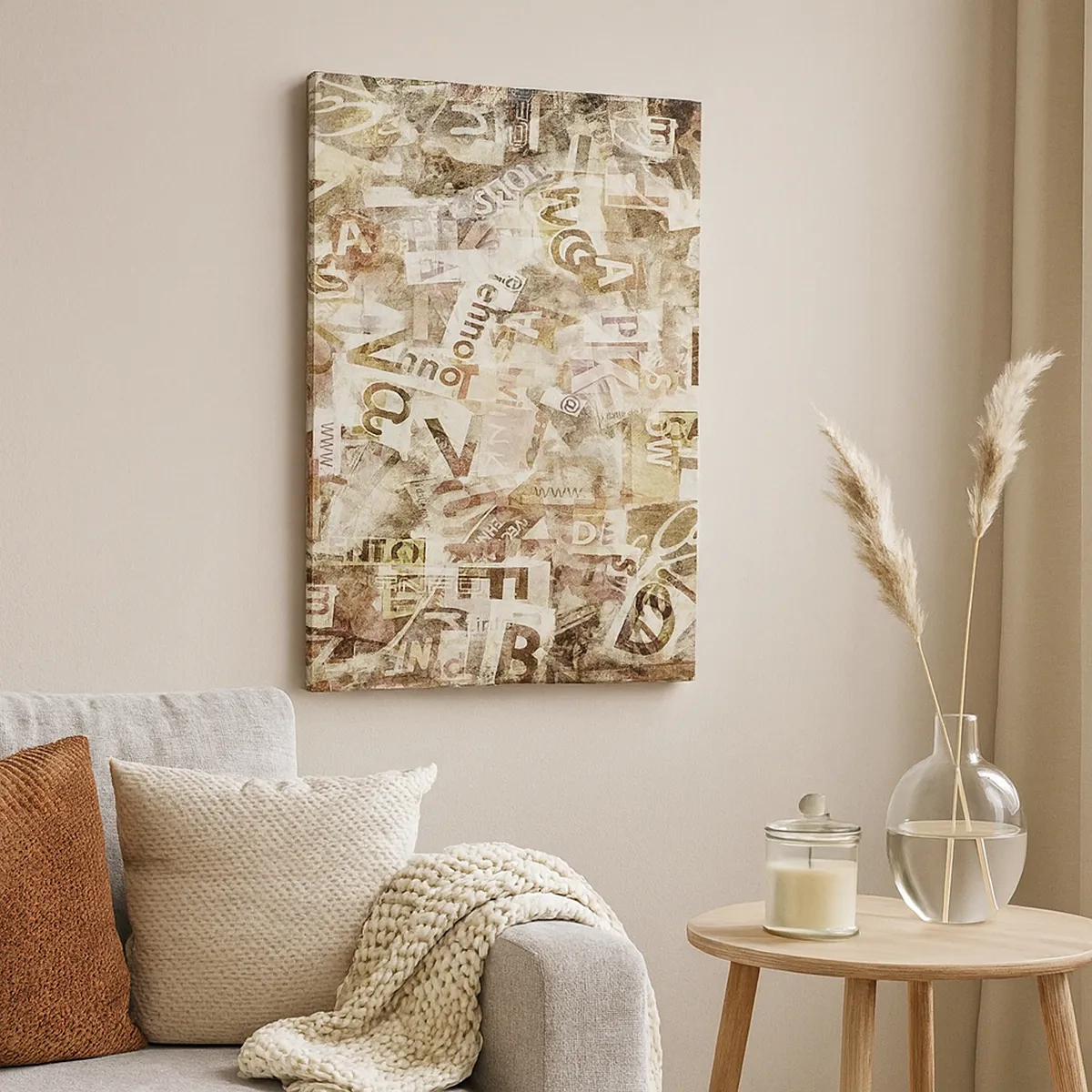 Quadro em tela - Unificando a conversa fiada - 50x70 cm