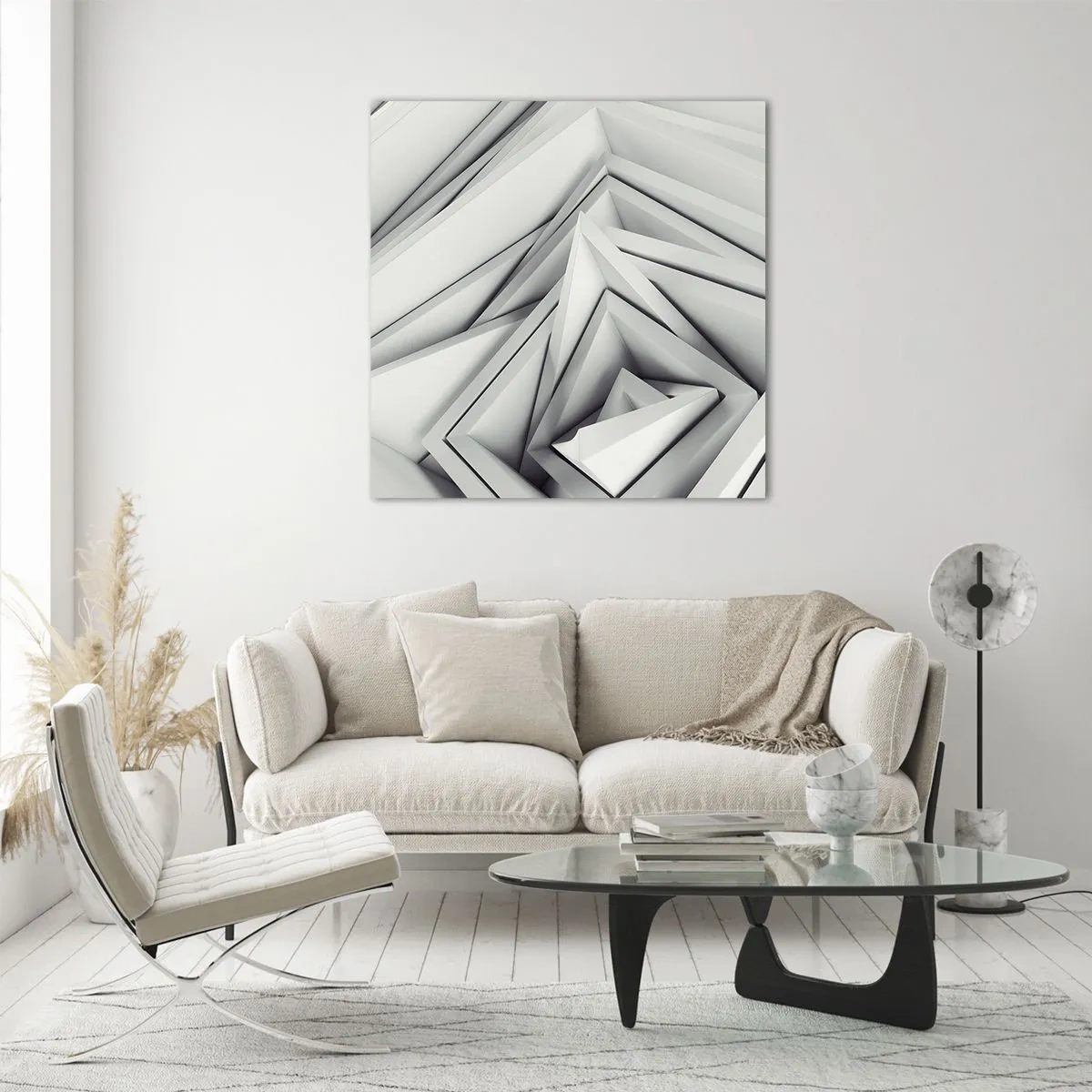 Quadro em vidro - Cantos vivos - 40x40 cm