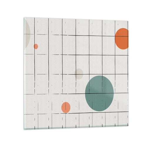 Quadro em vidro - Encurralado. Nós ou eles? - 40x40 cm