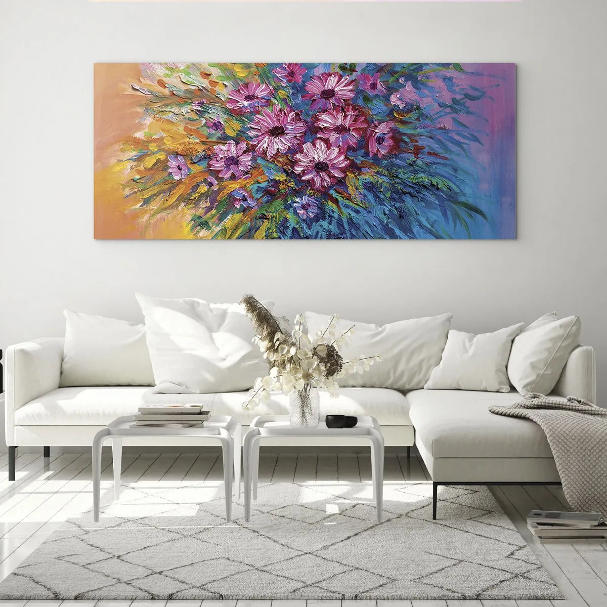 Quadro em vidro - A energia da vida - 100x40 cm