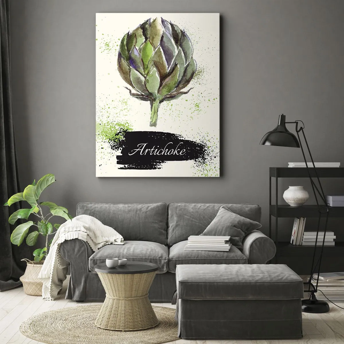 Quadro em tela - Viva os vegetais! - 50x70 cm