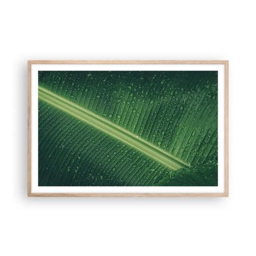 Pôster com moldura de carvalho claro - A estrutura da vegetação - 91x61 cm