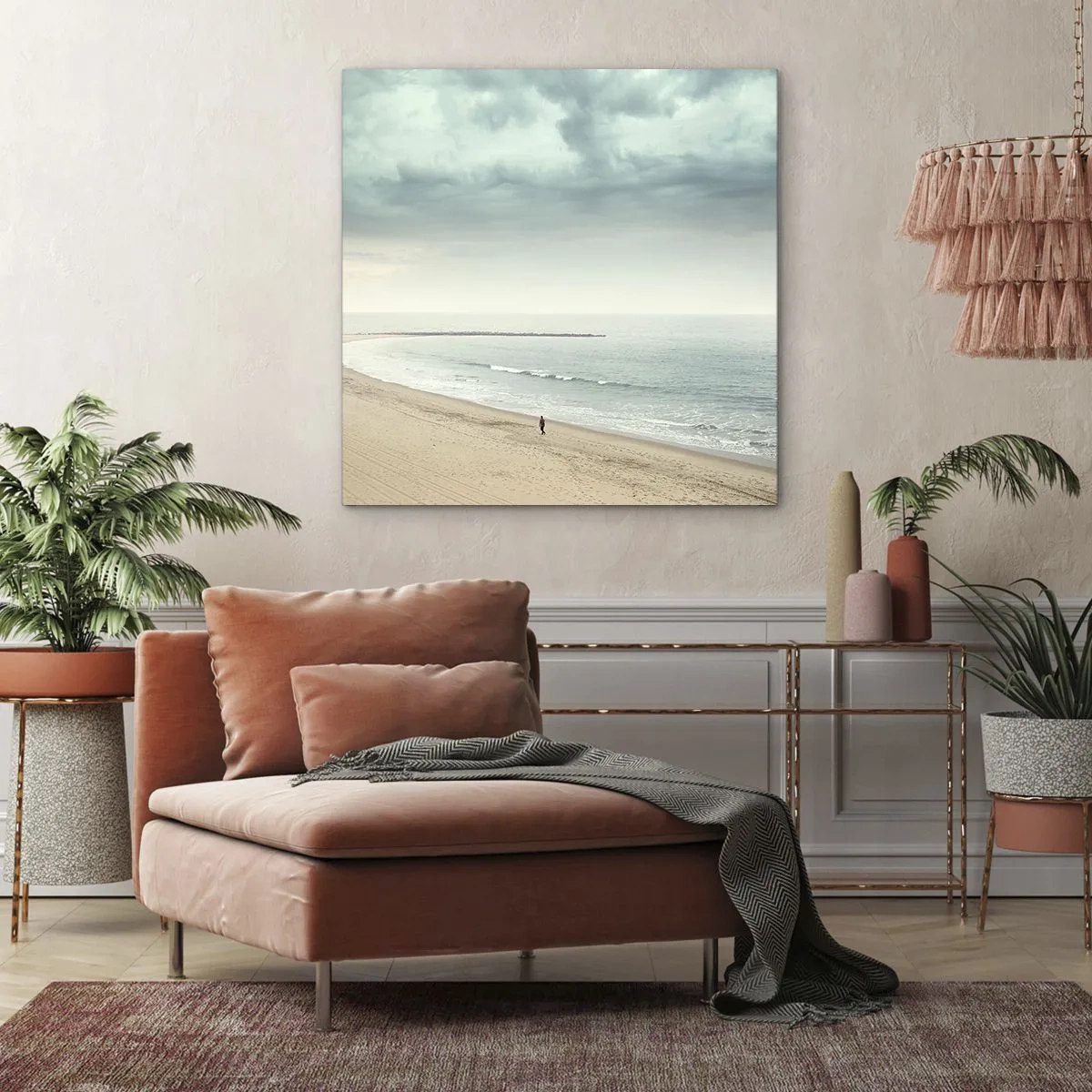 Quadro em tela - Em busca da paz - 40x40 cm