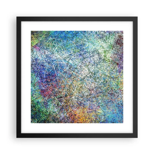 Pôster com moldura preta - Não é assim tão simples - 40x40 cm