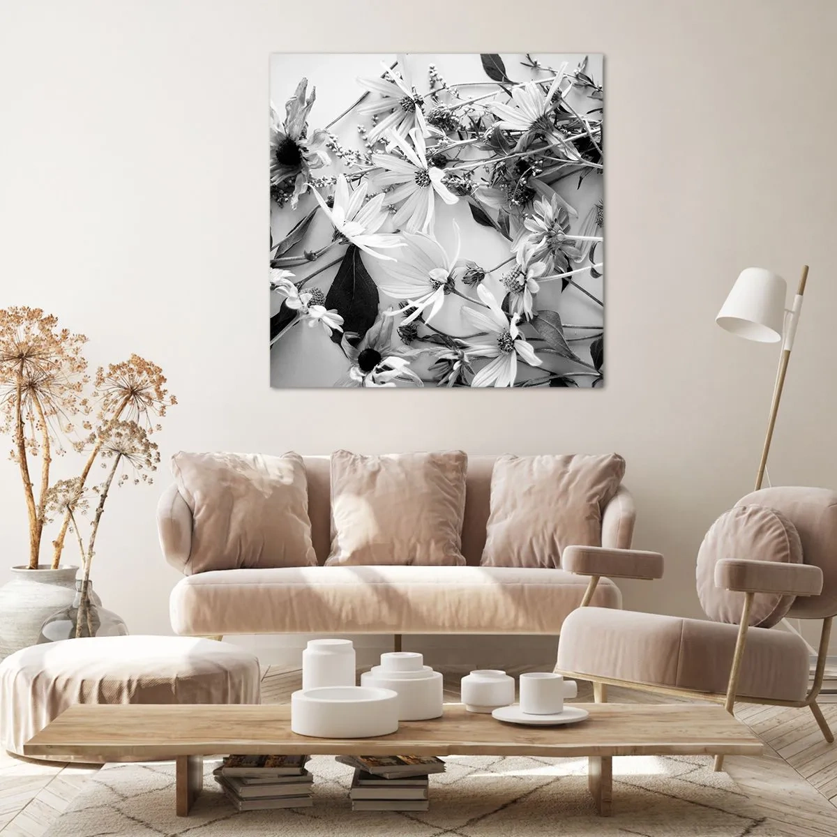 Quadro em tela - Não é um ramo de flores - 40x40 cm