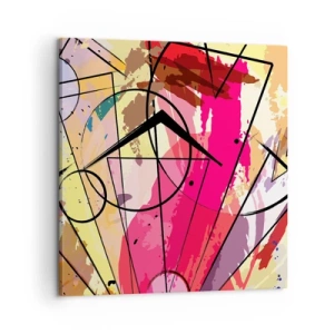 Quadro em tela - Explosão - 60x60 cm