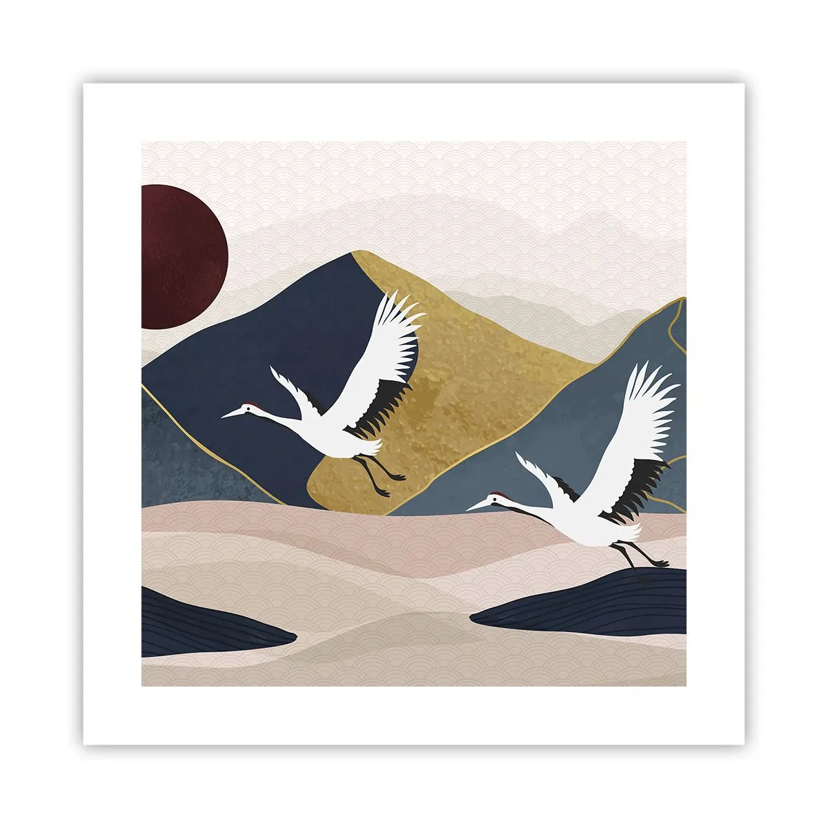 Pôster - E o dia acaba novamente - 40x40 cm