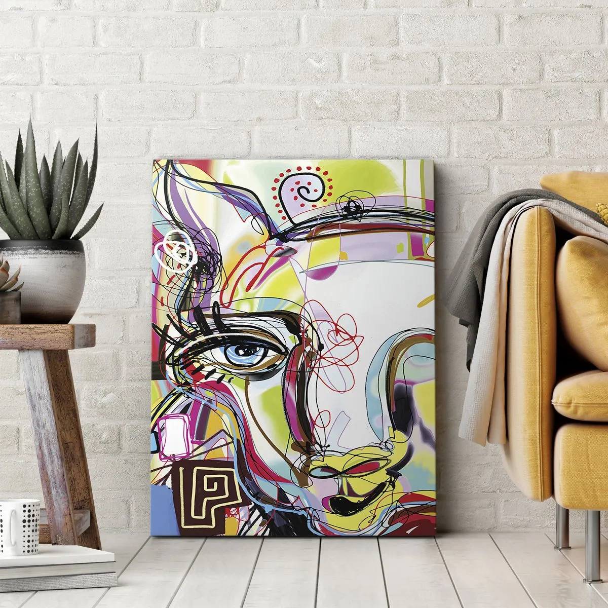 Quadro em tela - A riqueza da natureza do gato - 50x70 cm