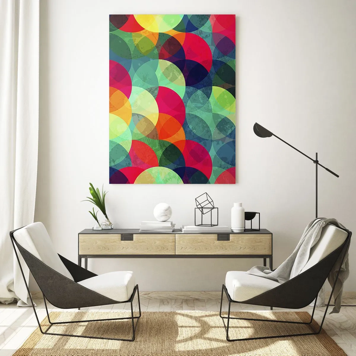 Quadro em vidro - Ascensão às cores - 50x70 cm