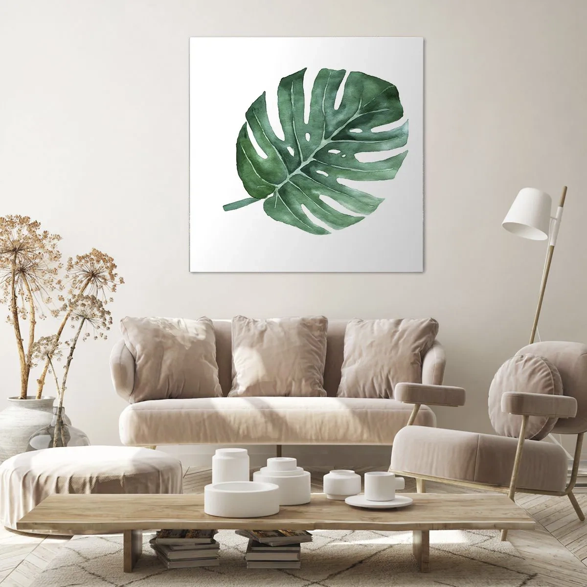 Quadro em tela - Conceito verde - 50x50 cm