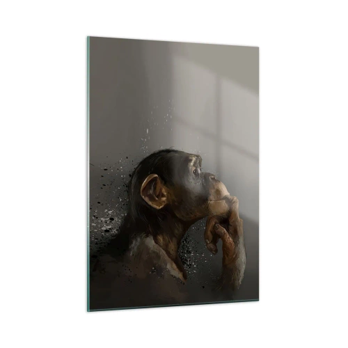 Quadro em vidro - Certamente um pensador - 50x70 cm