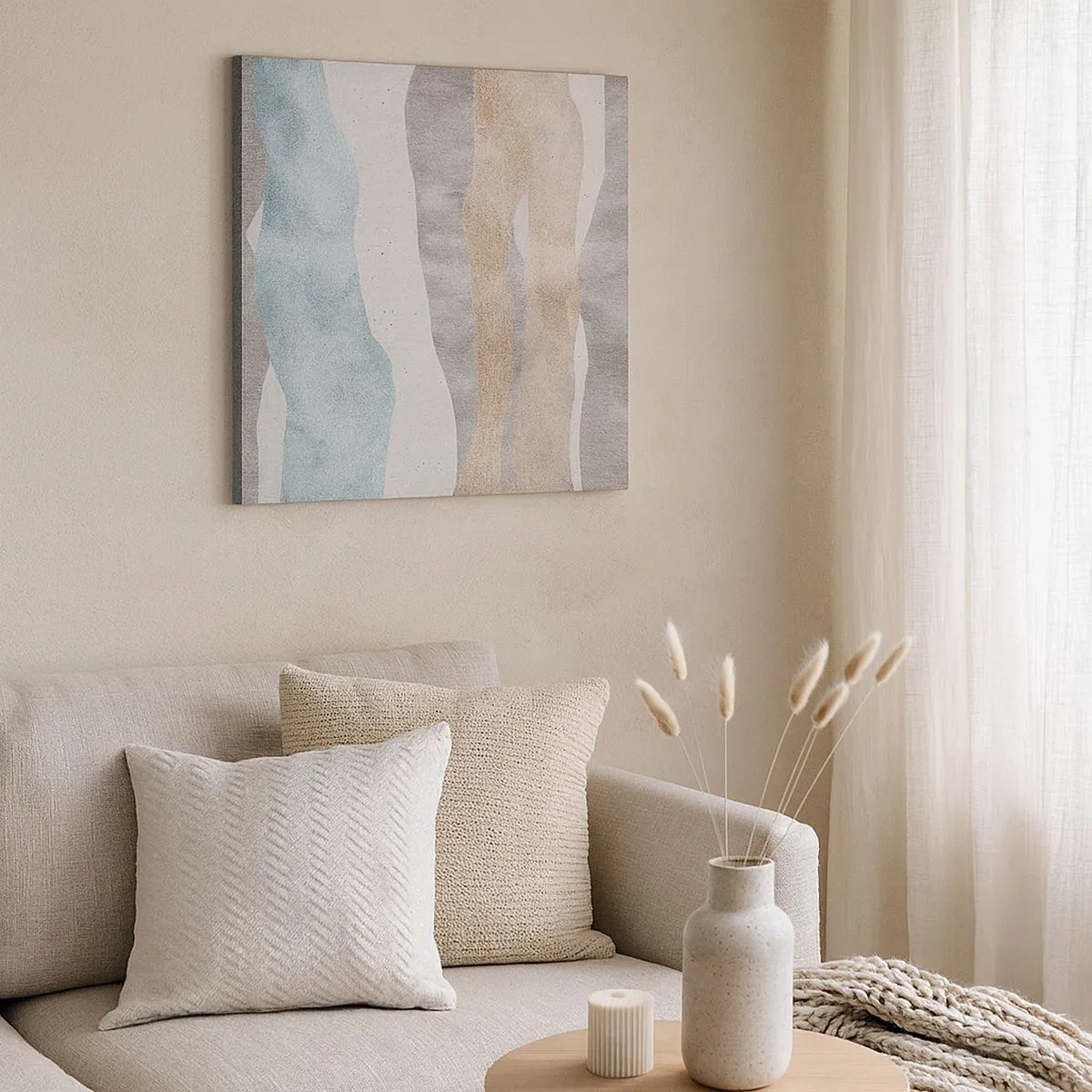 Quadro em tela - Um estudo de proximidade - 30x30 cm