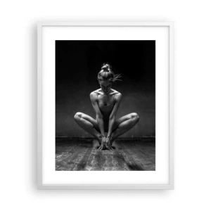 Pôster em moldura branca - A energia da dança - 40x50 cm