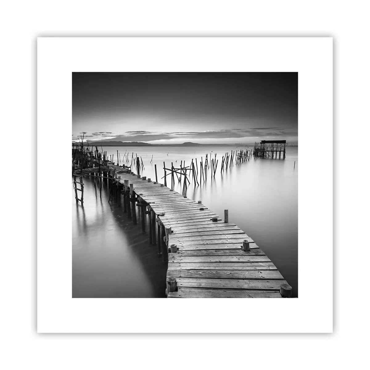 Pôster - A tranquilidade de uma costa esquecida - 30x30 cm