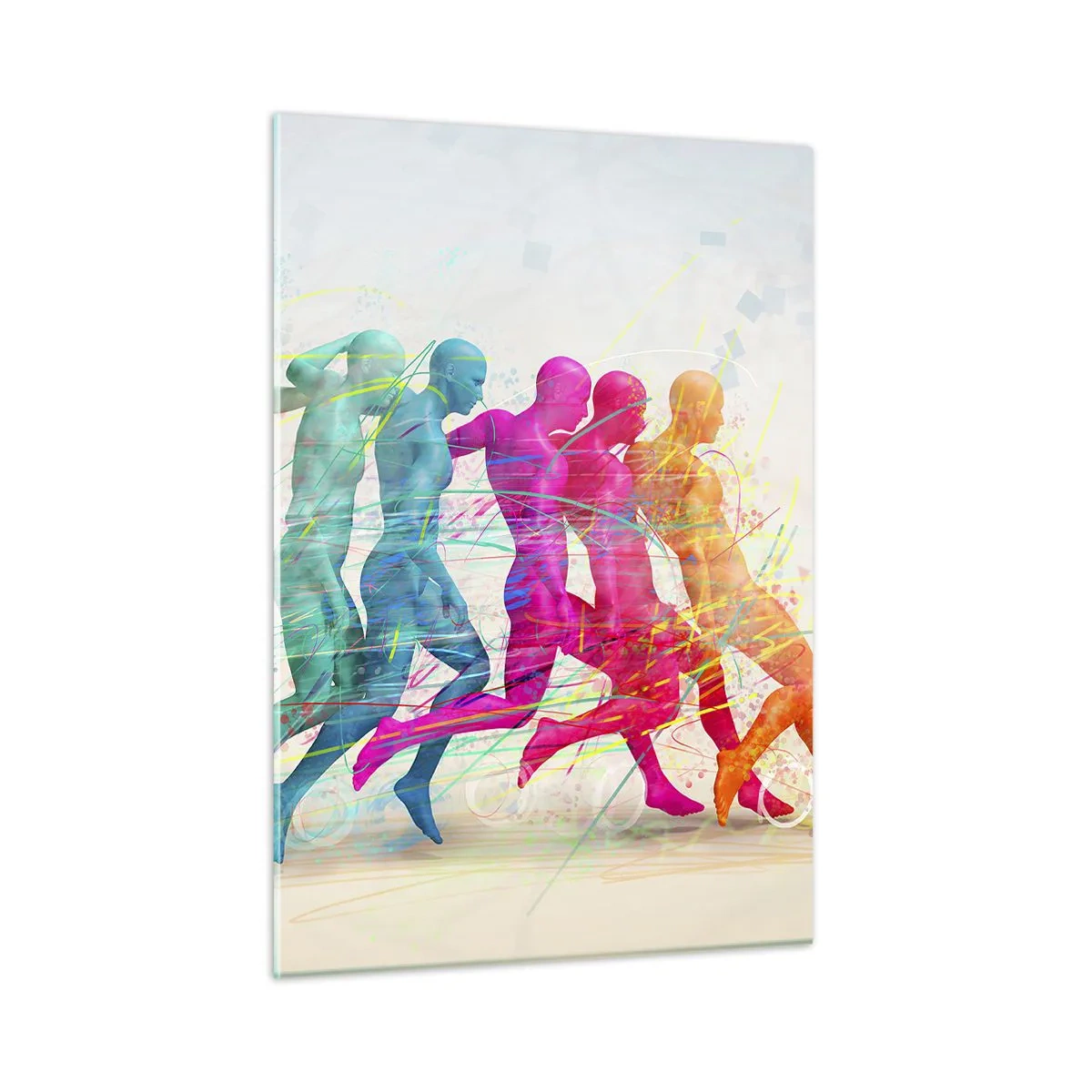 Quadro em vidro - Harmonia de movimento - 50x70 cm