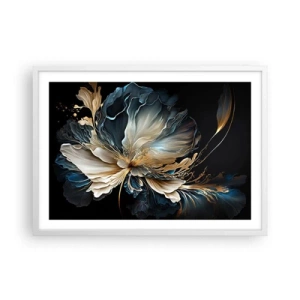 Pôster em moldura branca - Flor de samambaia de conto de fadas - 70x50 cm