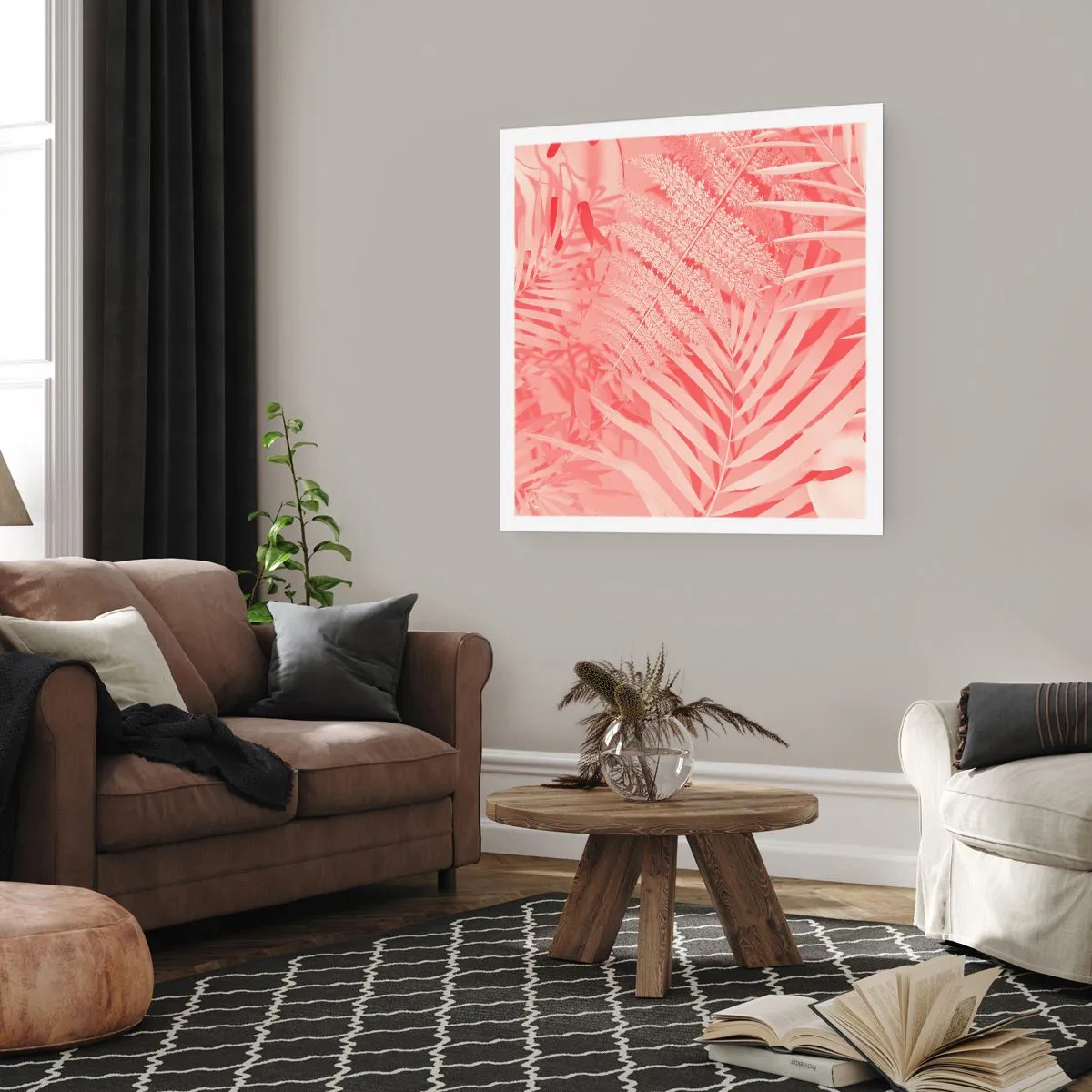 Pôster - Conceito cor-de-rosa - 50x50 cm