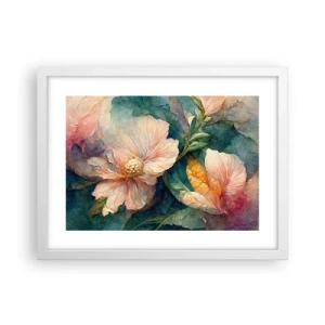 Pôster em moldura branca - Apenas sutileza - 40x30 cm