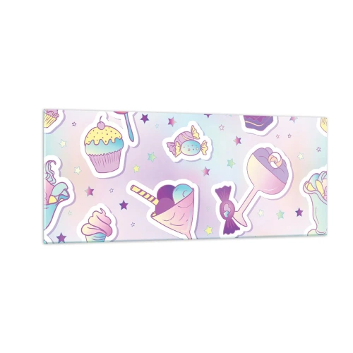 Quadro em vidro - Tenha um aniversário todos os dias - 100x40 cm