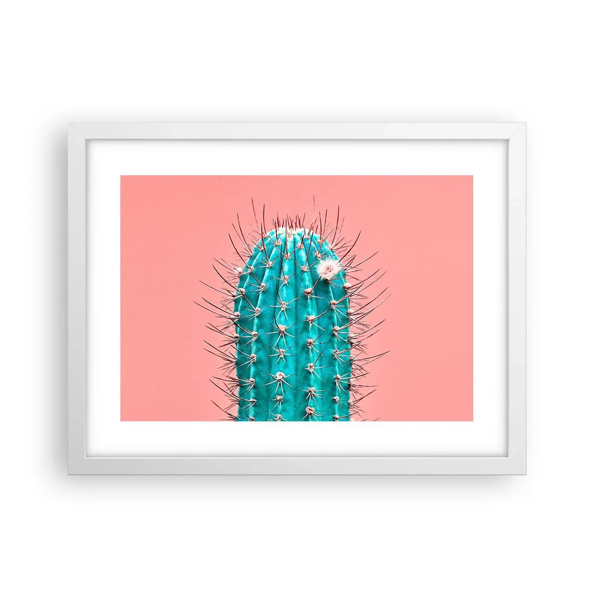 Pôster em moldura branca - Apenas olhe - 40x30 cm