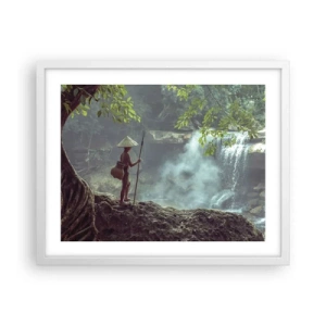 Pôster em moldura branca - Amigo da natureza - 50x40 cm