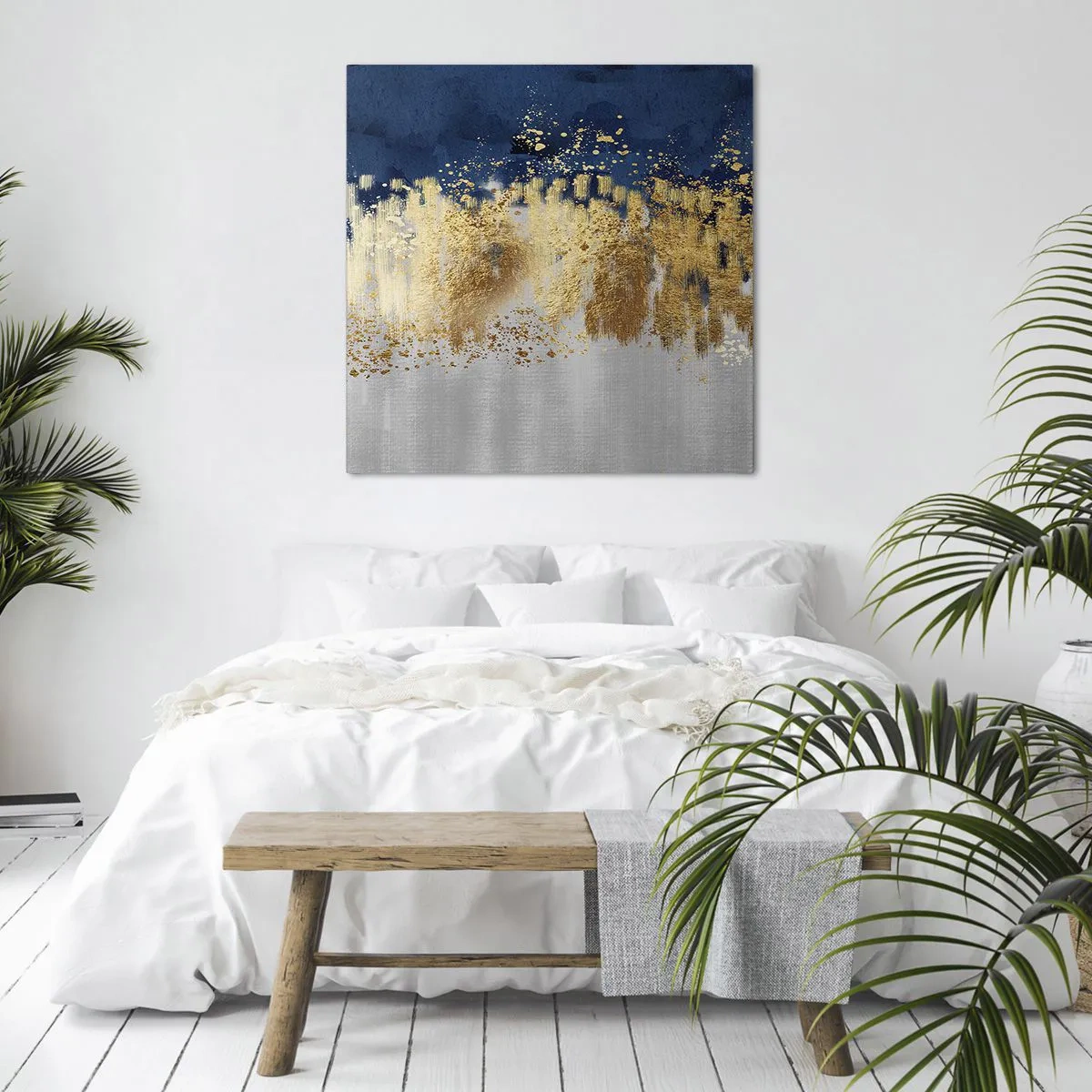 Quadro em tela - Uma composição moderna com brilho - 30x30 cm