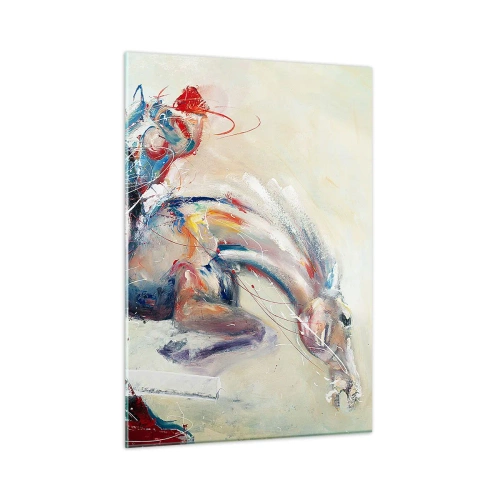 Quadro em vidro - Segure-se, vamos pular - 50x70 cm