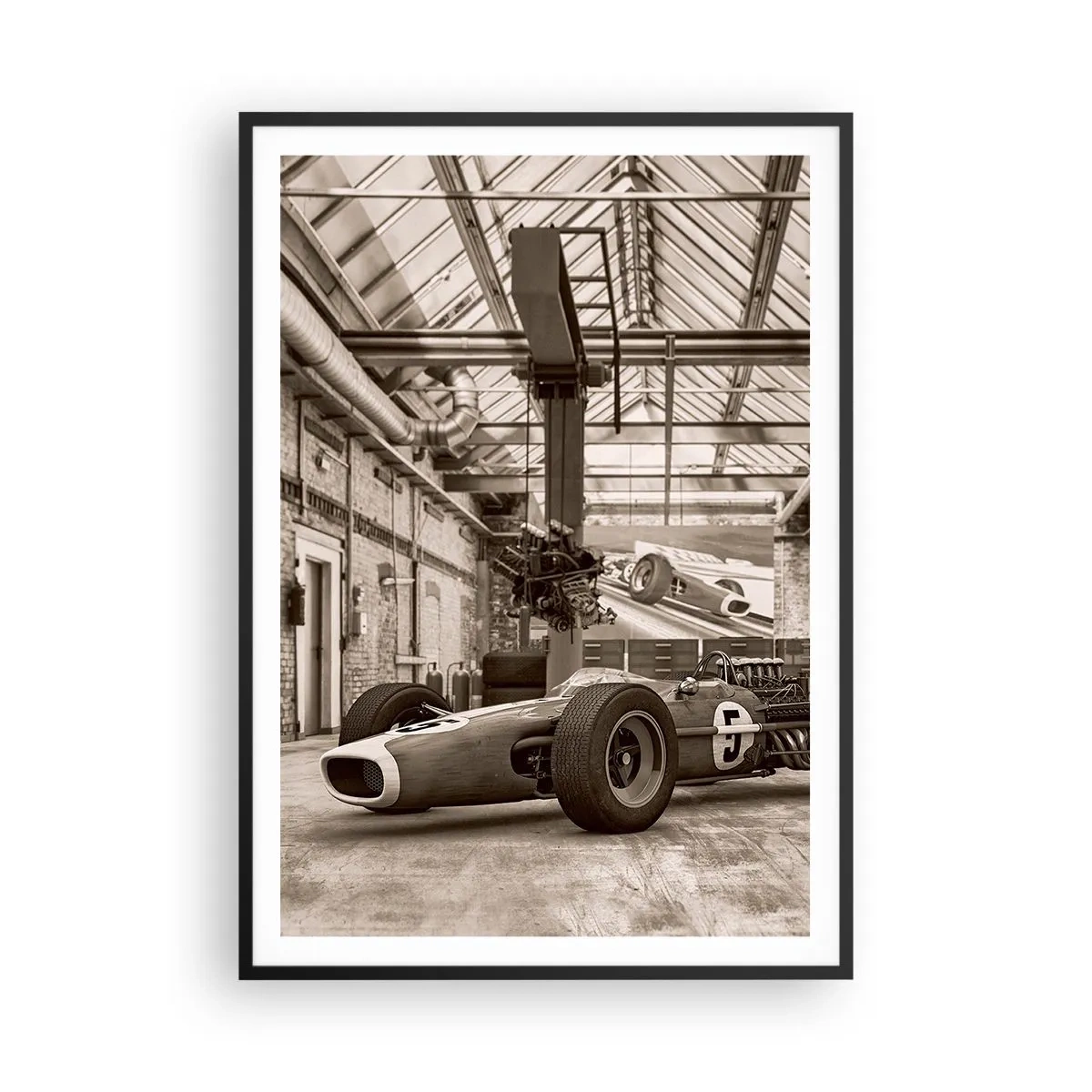 Pôster com moldura preta - O descanso do vencedor - 70x100 cm