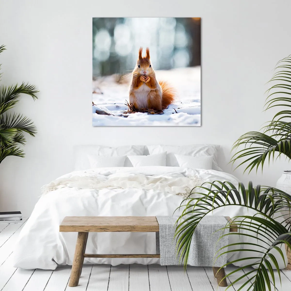 Quadro em tela - Para o que estás a olhar? - 40x40 cm