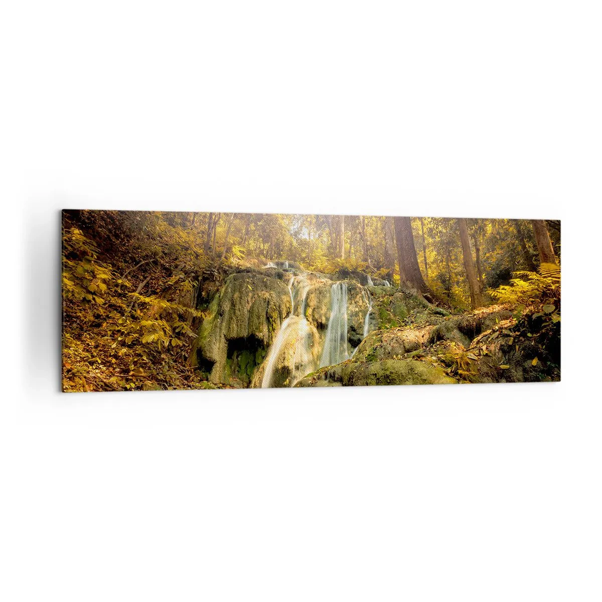 Quadro em tela - Cascata na floresta - 160x50 cm