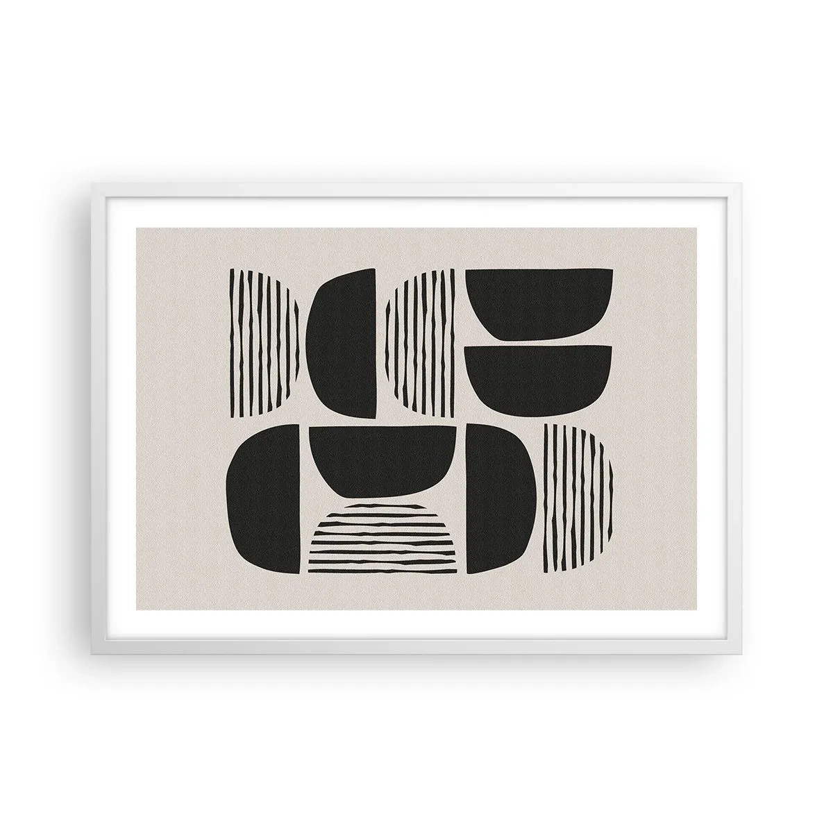 Pôster em moldura branca - Ofertas indiferentes - 70x50 cm