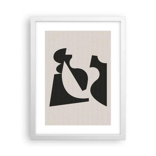 Pôster em moldura branca - Para automontagem - 30x40 cm