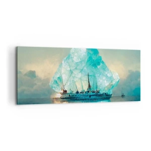 Quadro em tela - Diamante Ártico - 100x40 cm