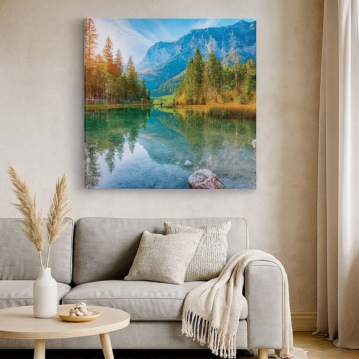 Quadro em tela - A suavidade do outono - 30x30 cm