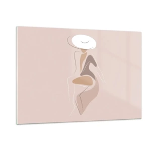 Quadro em vidro - Ser uma dama - 120x80 cm