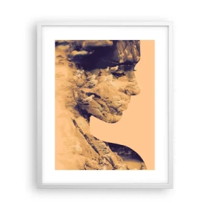 Pôster em moldura branca - Linda por natureza - 40x50 cm