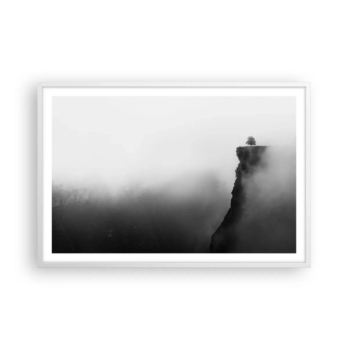 Pôster em moldura branca - No limite do mundo - 91x61 cm