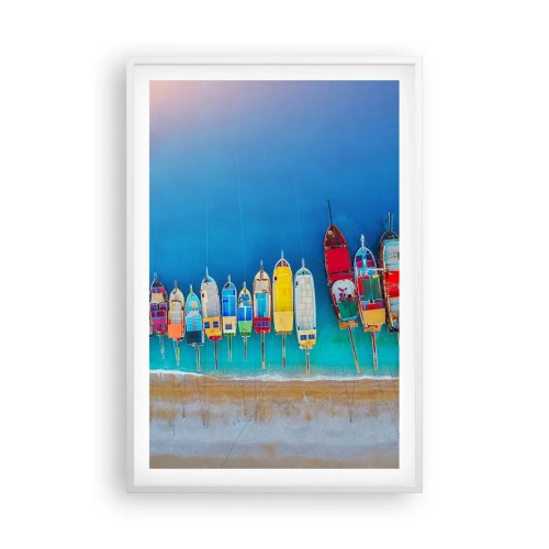 Pôster em moldura branca - Vista panorâmica - 61x91 cm