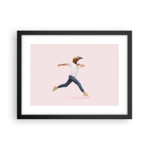 Pôster com moldura preta - Uma pitada de absurdo - 40x30 cm