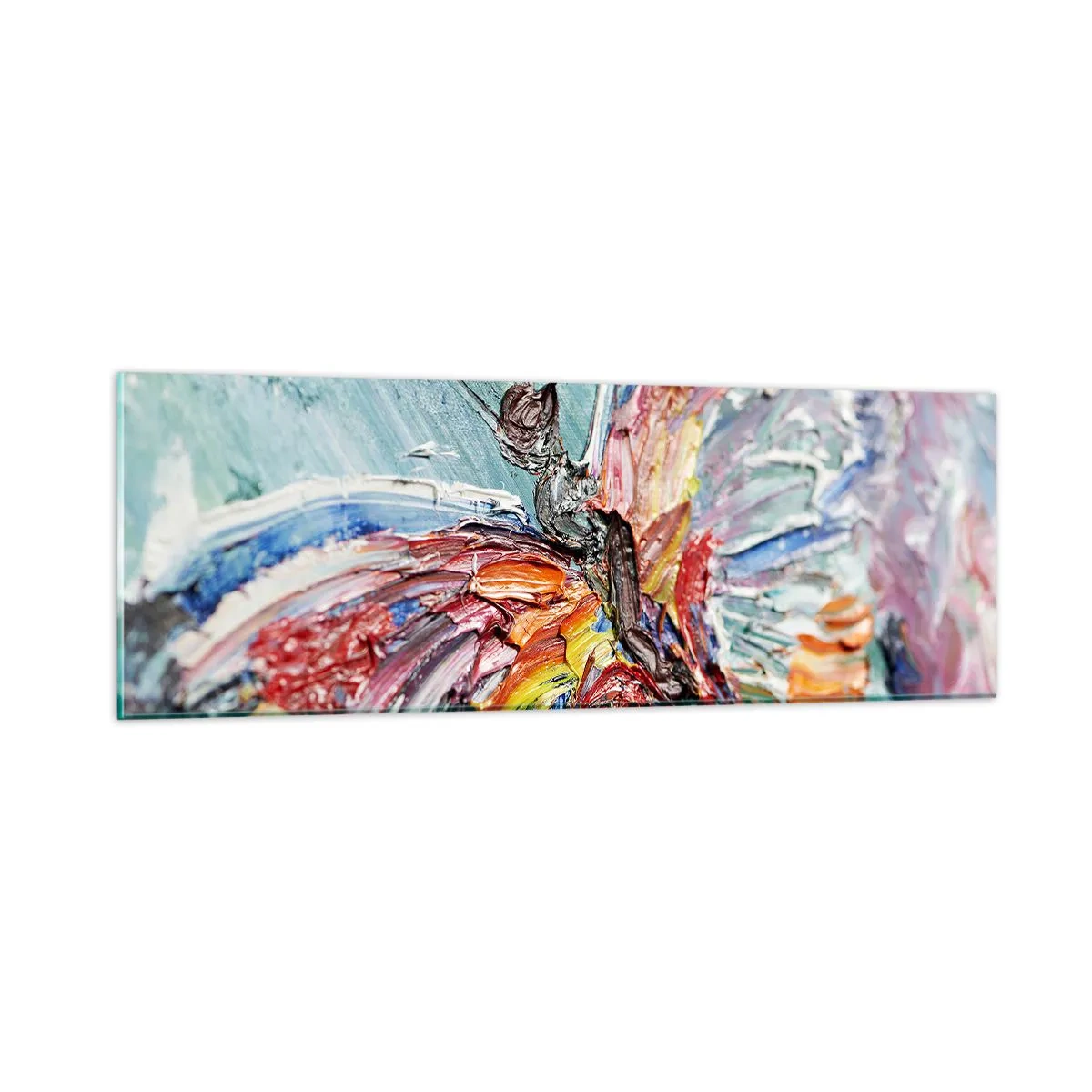 Quadro em vidro - Pintado pela natureza - 90x30 cm