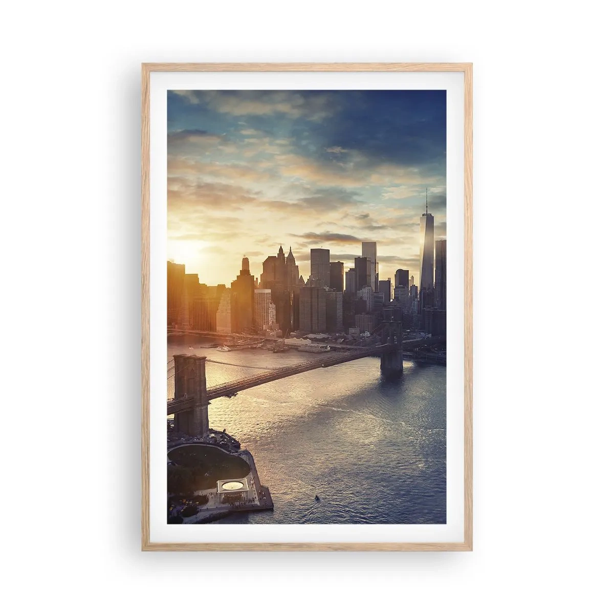 Pôster com moldura de carvalho claro - Monumento da cultura ocidental - 61x91 cm