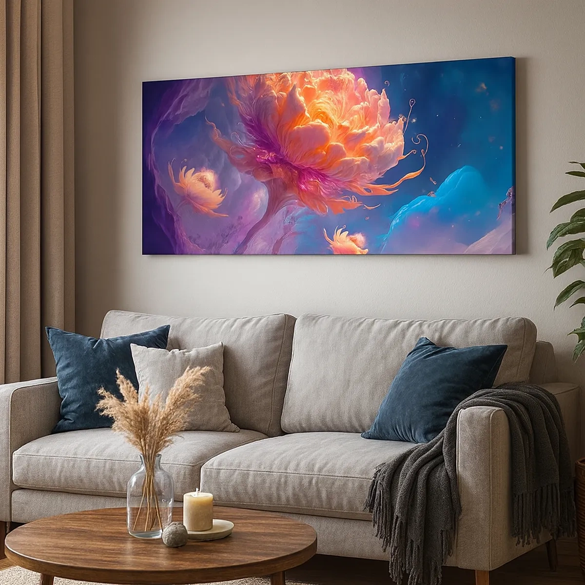 Quadro em tela - Outro mundo - 30x30 cm