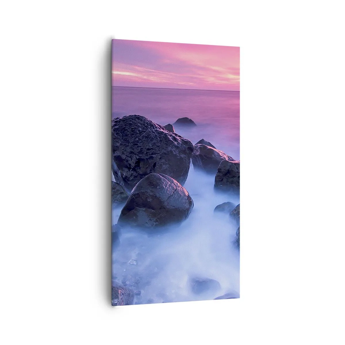 Quadro em tela - Nascimento em brilho e nevoeiro - 65x120 cm